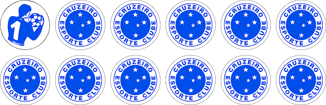 CRUZEIRO CANINDÉ-MG ESCUDO BOTÃO ARTE BOTÃO ESCUDINHOS BOTÃO TIME BOTÃO GULIVER ESCUDINHOS GULIVER