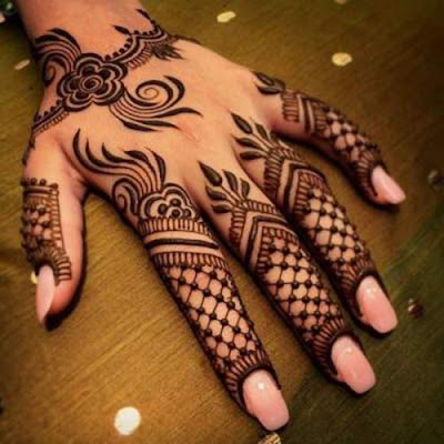 mehandi design piche ka