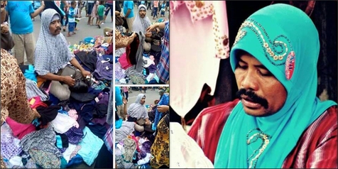 TrendingTopik.net: LAGI RAME, FOTO BAPAK2 PENJUAL jILBAB GOKIL