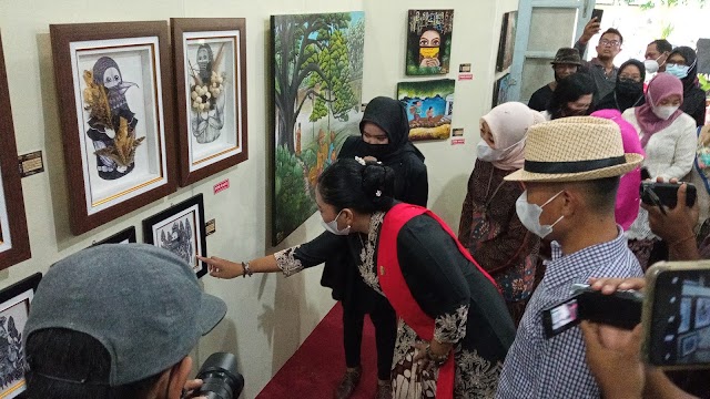 Pameran Perdana Perupa Perempuan Gunungkidul,Digelar Digedung DPRD Gunungkidul