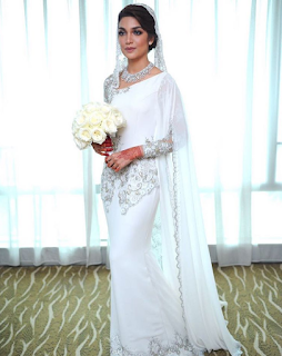 baju nikah amyra rosli