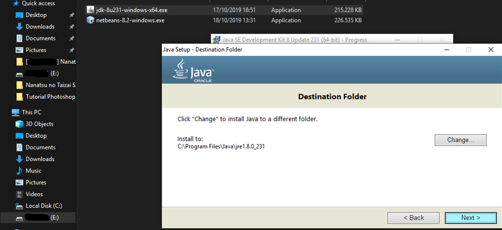 Proses Installasi JDK-8u231-windows-x64 - 6