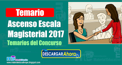 Temario Ascenso Escala Magisterial 2017 