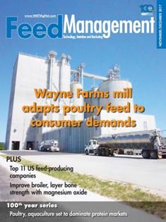 Feed Management. Technology, nutrition and marketing 2017-06 - November & December 2017 | TRUE PDF | Bimestrale | Professionisti | Distribuzione | Tecnologia | Mangimi
Feed Management reaches professionals who utilize it as their technology, mill management and nutrition resource for the North American feed industry. Well-balanced and comprehensive editorial content appeals to the unique business needs of feed mill operators, formulators, nutritionists and veterinarians alike.
Uniquely focused on North American feed manufacturing, Feed Management is a valuable education resource for readers. Each issue covers the latest developments in animal feed formulation, nutrition, ingredients, technology and management.