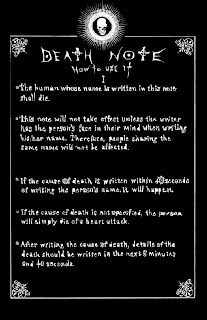 Death Note Rules