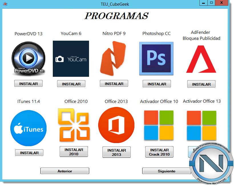 TEU Programas para después de Formatear 2016 [Mega 