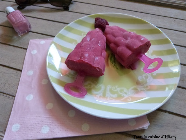 Popsicles girly framboise, fraise et yaourt