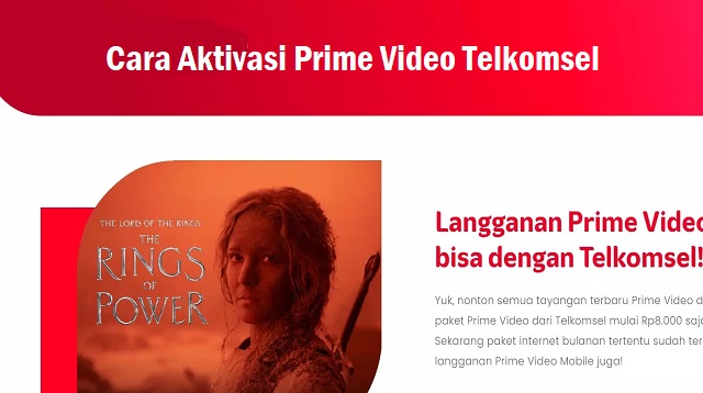 Cara Menggunakan Prime Video Telkomsel