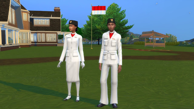 Seragam Paskibra di The Sims 4