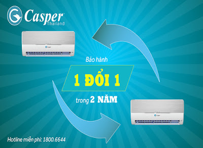 Bảo hành chính hãng điều hòa Casper