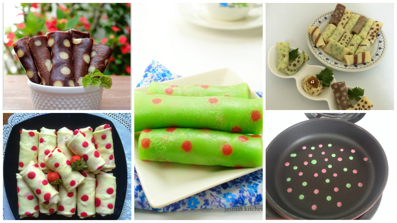 Resep Dadar Gulung Polkadot. Si Cantik Yang Manis Dan ...