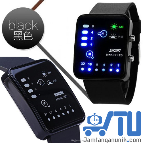 led watch SKMEI jam tangan unik binary