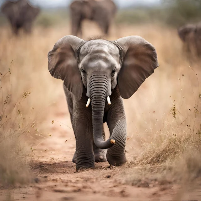 picture of a cute baby elephant
