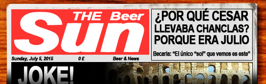 Dominical de verano con noticas sobre cerveza. Pulsa aquí si no te carga para leer el periódico