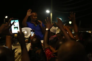 Mombasa Governor provide a speech after the arrest last night. PHOTO | BANA