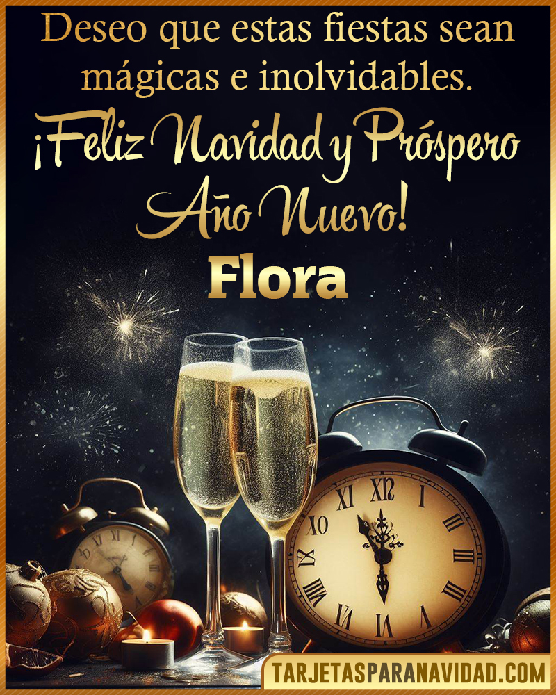 Feliz Navidad y Próspero Año Nuevo Flora