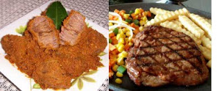 Rendang vs Beef Steak
