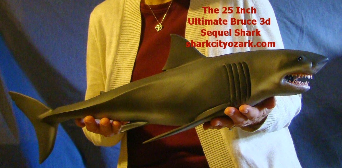 Titans Terrors and ToysNew: A 25-Inch Jaws 3 Collectible Shark from Shark  City Ozark!