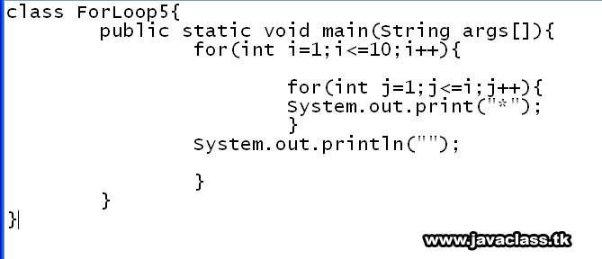 picture for scroll box: program using for loop