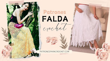 Patrones de falda maxi larga para tejer a crochet