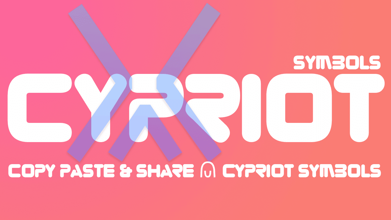 Cypriot Symbols - 𐠓 Copy 𐠌 Paste 𐠬 Cypriot Syllabary Signs 𐠎