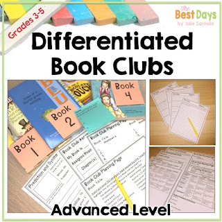 Advanced level of book clubs are for 3rd, 4th, and 5th grade students.  