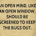 Open Mind Is Like An Open Window