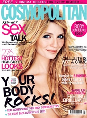 Mischa Barton UK Cosmopolitan May 2009 cover photo