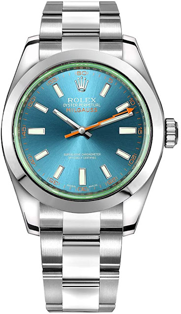 Reveja a réplica do relógio azul Rolex Milgauss 40mm com preço baixo