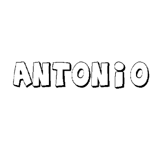 Nombre Antonio para colorear