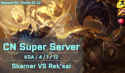 Skarner JG vs Reksai - CN Super Server 10.22