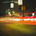 Airport Broadway Light Trails