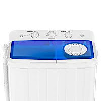 Auertech Portable Washing Machine AU8590 Twin Tub Washer's easy-to-use control knobs for Wash Time, Wash Mode & Spin Time, image