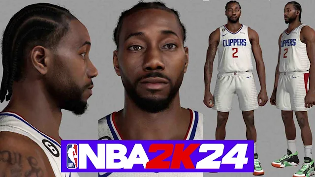 NBA 2K24 / 2K23 Kawhi Leonard Cyberface & Body Update