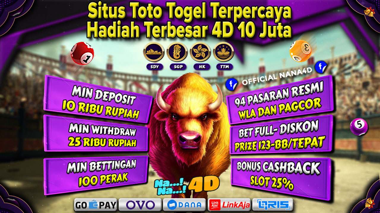 NANA4D 🐥🐥 Situs Toto 4D Dan Toto Togel Indonesia 2024 Resmi Dan Terpercaya