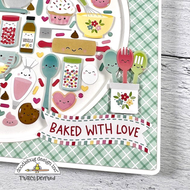 Recipe Scrapbook Mini Album with baking stickers