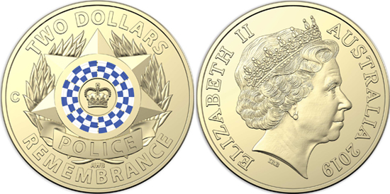 Australia 2 dollars 2019 - National Police Remembrance Day