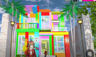 ID Rumah Rainbow Aesthetic Di Sakura School Simulator