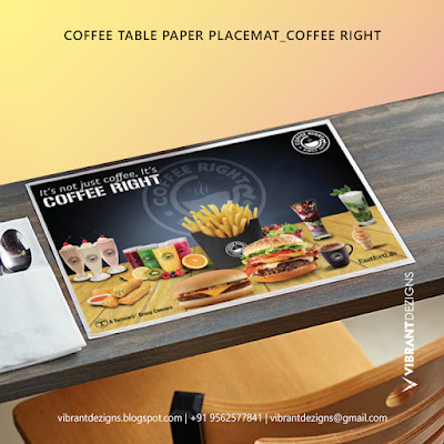 Paper Placemat, Coffee Table paper Placemat, Placemat, vibrantdezigns