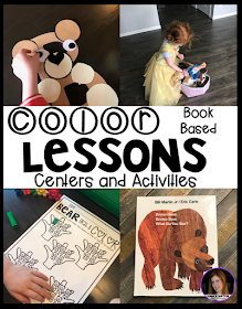 Color activities and lessons for preschool, kindergarten, pre-k and 4K.