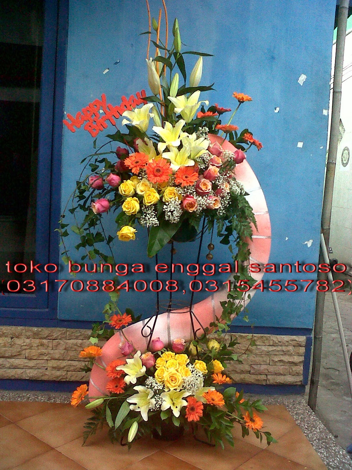 rangkaian bunga  segar untuk hari ulang tahun Toko Bunga  