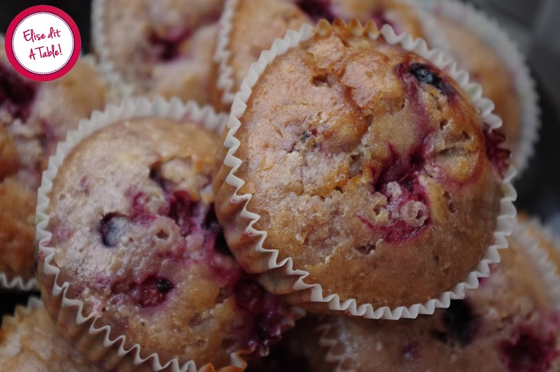 recette muffins fruits rouges