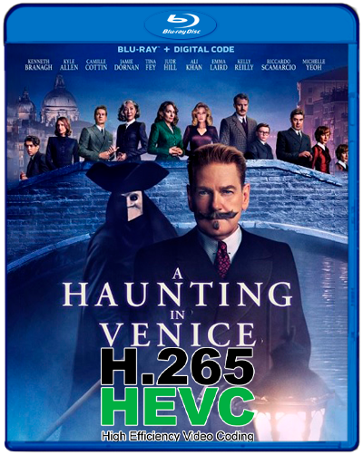 A Haunting in Venice (2023) 1080p BDRip HEVC DD5.1 Latino-Inglés [Subt.Esp] (Intriga. Thriller. Terror)