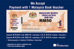Kinokuniya Books 1 Malaysia Book Vouchers (BB1M) Deal