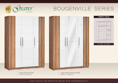 Bougenvile furniture Lemari pakaian murah