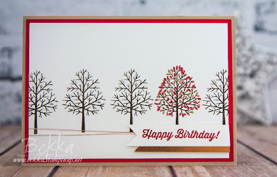 Totally Trees Colour Challenge Birthday Card Made Using Stampin' Up! UK Supplies