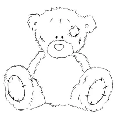Cách vẽ gấu bông Teddy Bear bằng bút chì