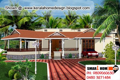 Kerala Home plan and elevation - 1910 Sq. Ft. - Single Floor Home