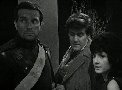 Katarina, Steven and Brett Vyon from Doctor Who: The Daleks' Master Plan