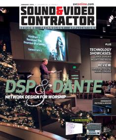 Sound & Video Contractor - January 2015 | ISSN 0741-1715 | TRUE PDF | Mensile | Professionisti | Audio | Home Entertainment | Sicurezza | Tecnologia
Sound & Video Contractor has provided solutions to real-life systems contracting and installation challenges. It is the only magazine in the sound and video contract industry that provides in-depth applications and business-related information covering the spectrum of the contracting industry: commercial sound, security, home theater, automation, control systems and video presentation.
